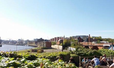 View of Tyne and bridges from Free Trade Inn, Newcastle
