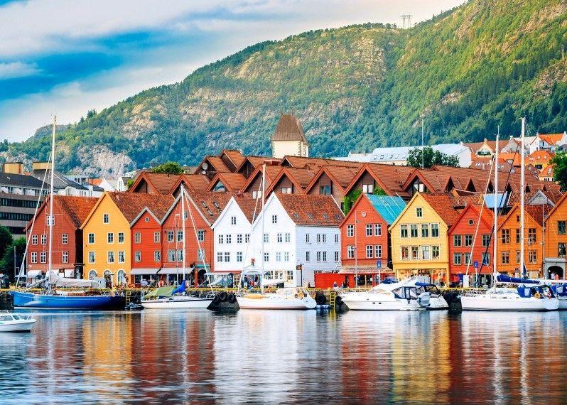 Le case storiche e caratteristiche di Bergen, Norvegia. ©Grisha Bruev/Shutterstock
