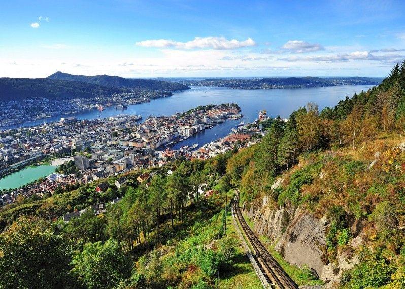 Bergen vista dal monte Floyen, Norvegia
©Nokuro/Shutterstock