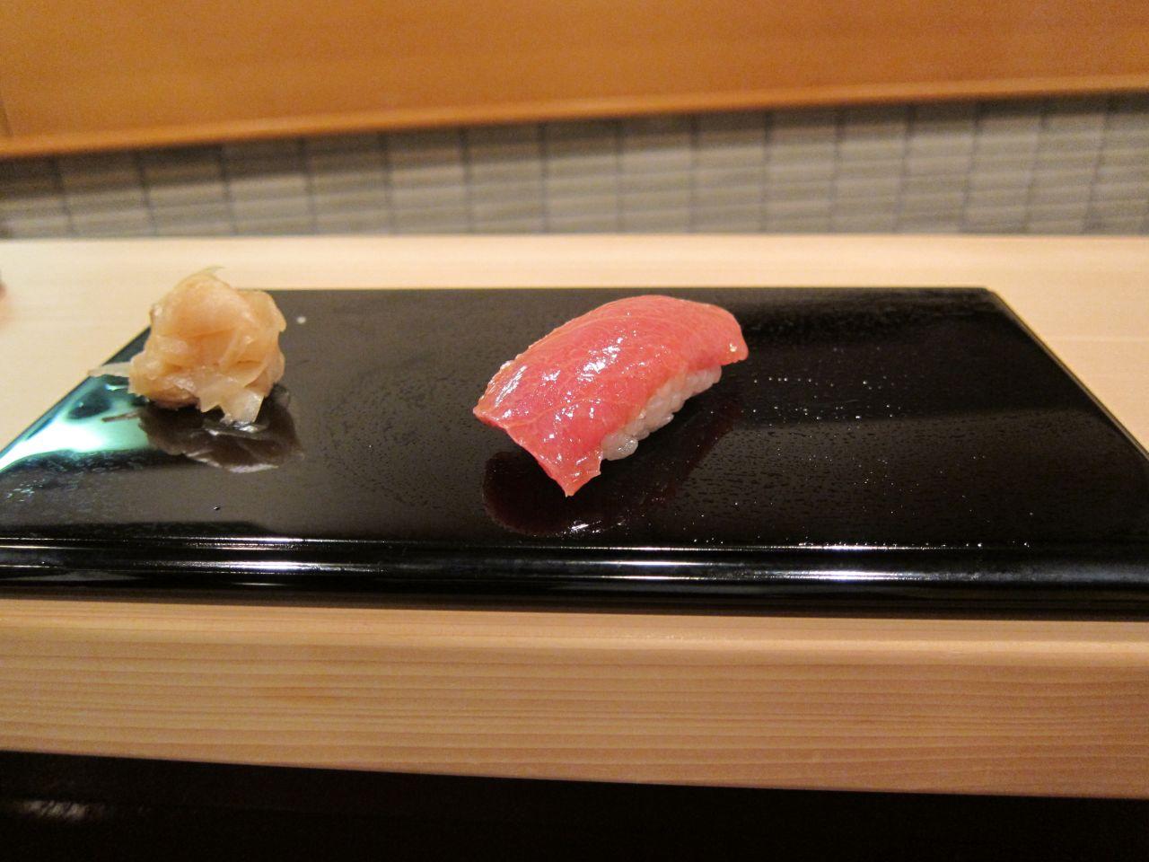 Chu-toro is a fatty favorite.